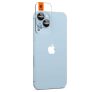 Spigen "Glas.tR SLIM EZ Fit Optik Pro" Apple iPhone 14 Plus Tempered kameravédő fólia, fekete (2db)
