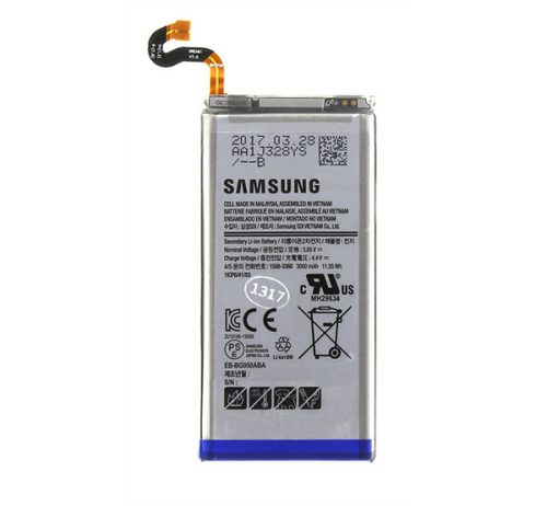 Samsung EB-BG950ABE (Galaxy S8) kompatibilis akkumulátor 3000mAh, OEM jellegű, Grade S+