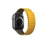 Uniq Revix mágneses szilikon szíj Apple Watch 42/44/45/49mm, mustár/khaki