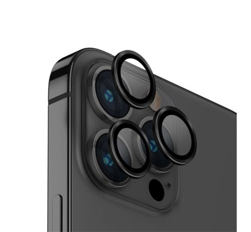 Uniq Optix Apple iPhone 14 Pro/14 Pro Max tempered glass kamera védő üvegfólia, fekete
