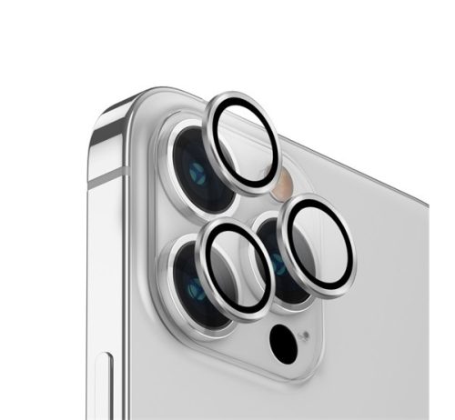 Uniq Optix Apple iPhone 14 Pro/14 Pro Max tempered glass kamera védő üvegfólia, ezüst