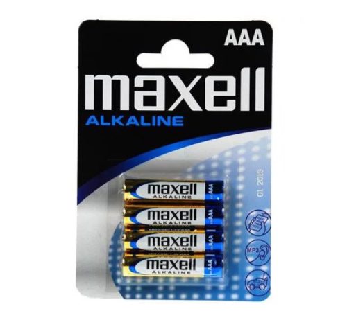 Maxell alkaline AAA elem LR03, 4db