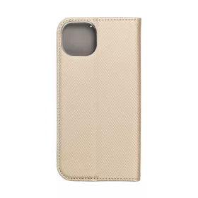 Magnet Apple iPhone 14 Plus mágneses flip tok, arany