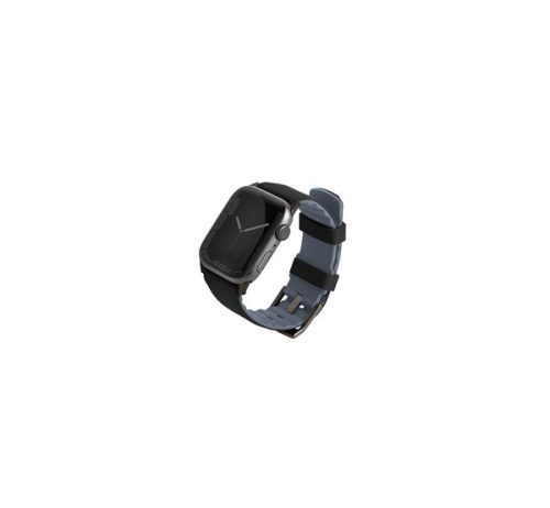 Uniq Linus Airosoft Apple Watch 42/44/45/49mm szilikon szíj, fekete