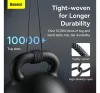 Baseus Dynamic USB / USB-C gyorstöltő töltő- és adatkábel, 100W, 1m, szürke
