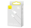 Baseus Dynamic USB / USB-C gyorstöltő töltő- és adatkábel, 100W, 1m, fehér