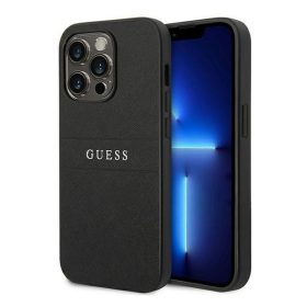   Guess PU Saffiano Apple iPhone 14 Pro bőr hátlap tok, fekete