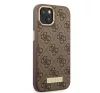 Guess PU 4G MagSafe Apple iPhone 14 Plus hátlap tok, barna