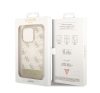 Guess Peony Glitter Script Logo Apple iPhone 14 Pro hátlap tok, arany