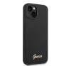 Guess Liquid Silicone Metal Logo Apple iPhone 14 Plus hátlap tok, fekete