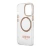 Guess Transparent MagSafe Apple iPhone 13 Pro Max hátlap tok, arany