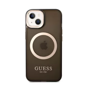   Guess Translucent MagSafe Apple iPhone 14 Plus hátlap tok, fekete