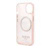 Guess Translucent MagSafe Apple iPhone 13 hátlap tok, rózsaszín