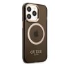 Guess Translucent MagSafe Apple iPhone 13 Pro Max hátlap tok, fekete