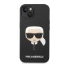 Karl Lagerfeld Head Liquid szilikon hátlap tok Apple iPhone 14 Plus, fekete