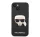 Karl Lagerfeld Head Liquid szilikon hátlap tok Apple iPhone 14 Plus, fekete