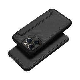Razor book Apple iPhone 14 Pro flip tok, fekete