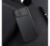 Nillkin Qin Pro Cloth Apple iPhone 14 bőr  flip tok, fekete