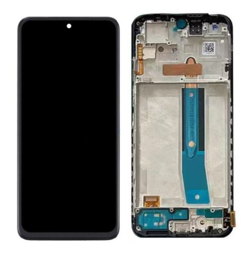 Xiaomi Redmi Note 11S kompatibilis LCD modul kerettel, OEM jellegű, fekete, Grade R