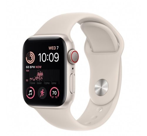 Apple Watch SE (2022) GPS + Cellular 40mm csillagfény alumíniumtok, csillagfény sport szíj
