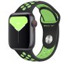 Apple Watch 38/40mm Nike sportszíj, fekete-lime