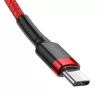 Baseus Cafule USB-C / USB-C töltő- és adatkábel, 60W, 1m, piros