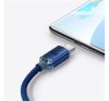 Baseus Crystal Shine USB / USB-C töltő- és adatkábel, 100W, 2m, kék