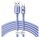 Baseus Crystal Shine USB / USB-C töltő- és adatkábel, 5A, 1,2m, ibolya