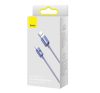 Baseus Crystal Shine USB / USB-C töltő- és adatkábel, 5A, 1,2m, ibolya