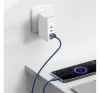 Baseus Crystal Shine USB / USB-C töltő- és adatkábel, 5A, 1,2m, kék