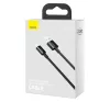 Baseus Superior USB / USB-C töltő- és adatkábel, 66W, 2m, fekete