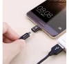 Baseus USB-C - microUSB-A adapter, fekete