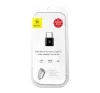 Baseus USB-C - microUSB-A adapter, fekete