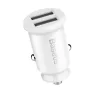 Baseus Grain autós szivargyújtó töltő 2xUSB-A 5V 3.1A, fehér
