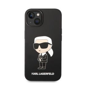   Karl Lagerfeld Liquid Ikonik NFT szilikon hátlap tok Apple iPhone 14 Plus, fekete