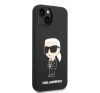 Karl Lagerfeld Liquid Ikonik NFT szilikon hátlap tok Apple iPhone 14 Plus, fekete