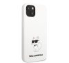 Karl Lagerfeld Liquid Choupette NFT szilikon hátlap tok Apple iPhone 13, fehér