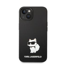   Karl Lagerfeld Liquid Choupette NFT szilikon hátlap tok Apple iPhone 14 Plus, fekete