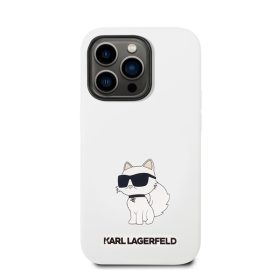   Karl Lagerfeld Liquid Choupette NFT szilikon hátlap tok Apple iPhone 14 Pro Max, fehér