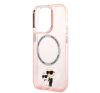 Karl Lagerfeld and Choupette MagSafe NFT hátlap tok Apple iPhone 14 Pro Max, rózsaszín