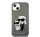 Karl Lagerfeld Liquid Glitter Karl and Choupette NFT hátlap tok Apple iPhone 14 Plus, fekete
