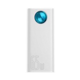   Baseus Amblight Power bank / külső akkumulátor, 30000mAh, 4xUSB, USB-C, 65W, fehér