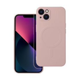 Magsafe szilikon tok Apple iPhone 13, rózsaszín