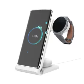   Nillkin PowerTrio 3in1 tripla vezeték nélküli töltő Huawei Watch okosórákhoz, fehér