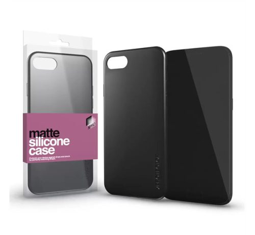 Xprotector Matte ultra vékony szilikon tok, Apple iPhone 14 Pro Max, fekete