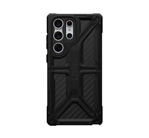 UAG Monarch Samsung Galaxy S23 Ultra tok, carbon fiber fekete
