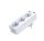 XO WL08 hálózati elosztó, 2x USB, 2,4A, 16A 4000W, fehér