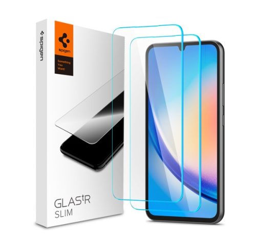 Spigen "Glas.tR SLIM" Samsung Galaxy A34 Tempered kijelzővédő fólia (2db)