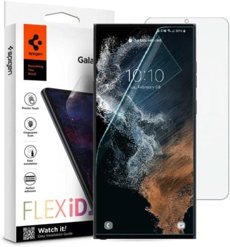 Spigen Flex iD Samsung Galaxy S23 Ultra hajlított kijelzővédő fólia