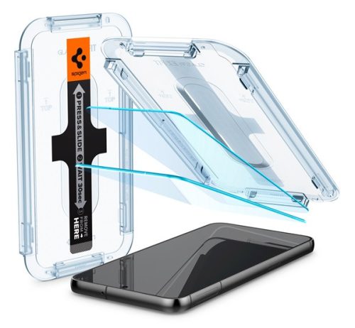 Spigen "Glas.tR SLIM EZ Fit" Samsung Galaxy S23+ Tempered kijelzővédő fólia (2db)